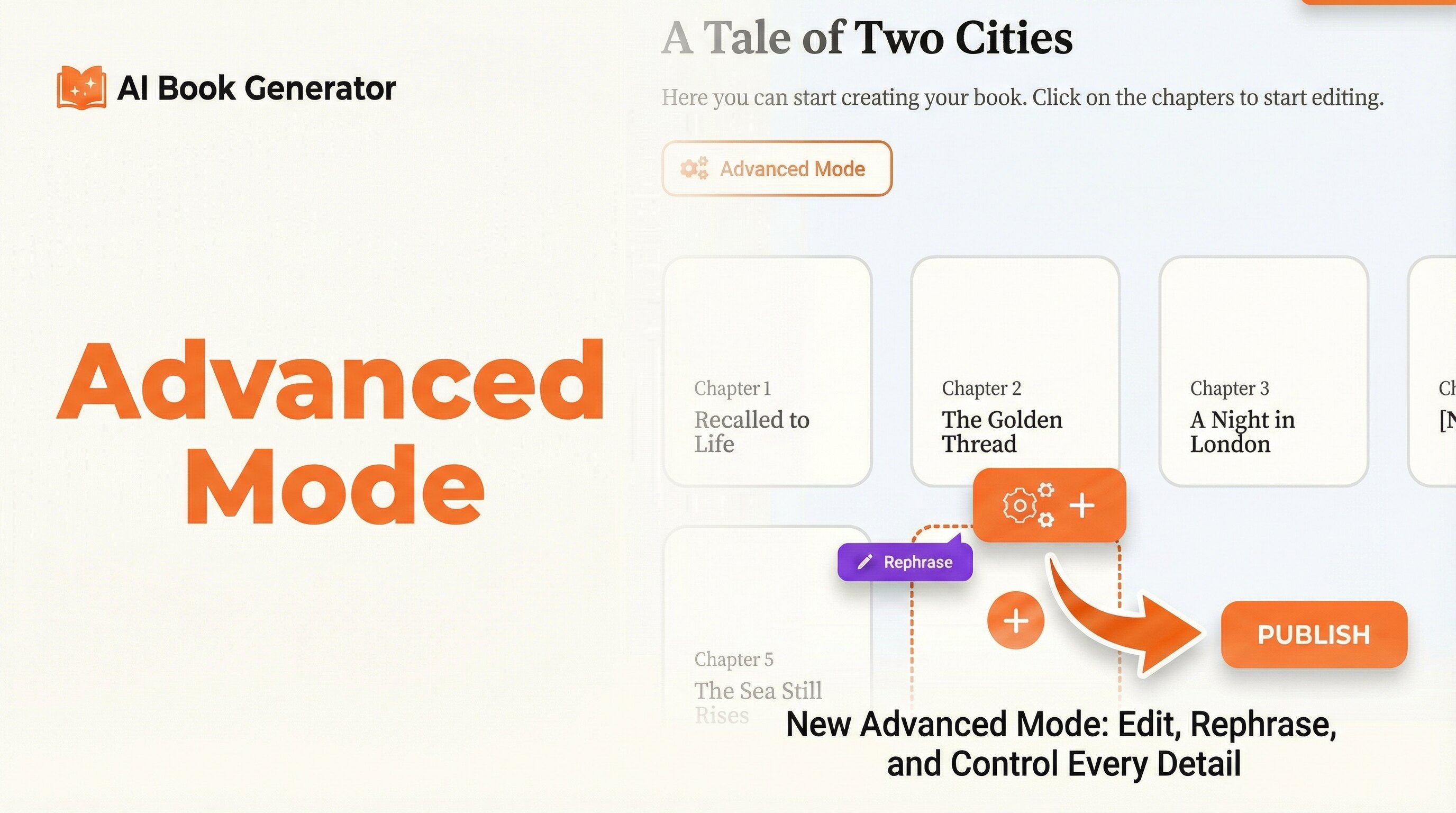 Introducing Advanced Mode: Full Control Over Your Book, Chapter by Chapter